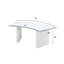 Bali White Lacquer Curved Executive Desk-1934673319