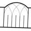 Treillis en métal avec banc pour l'extérieur - 484 lb Capacité de poids, arche et décoration à finition noire, capacité