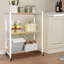 92 cm H x 71 cm W Steel Book Cart Bookcase