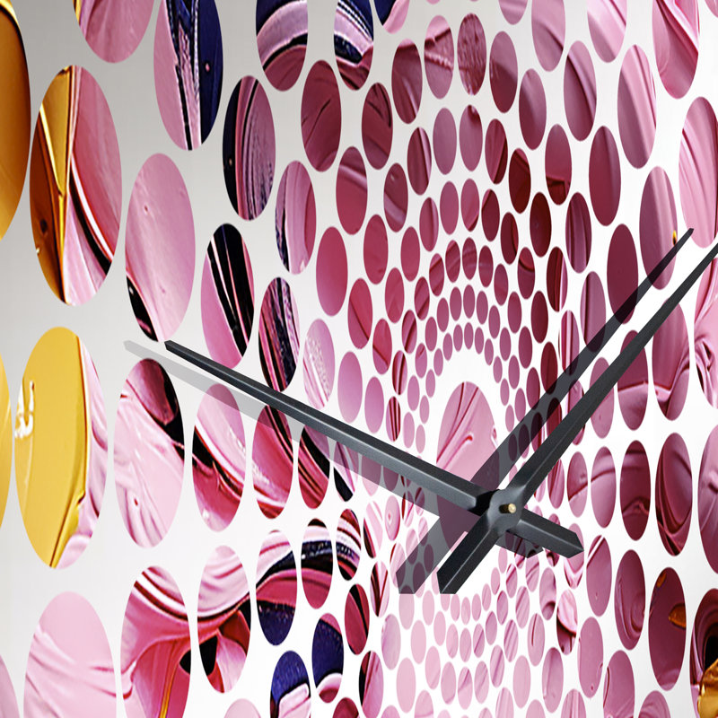 Timone - Horloge murale peinture abstraite, Petit