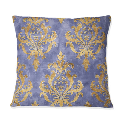 Damask Print Charm II - Glam Throw Pillow