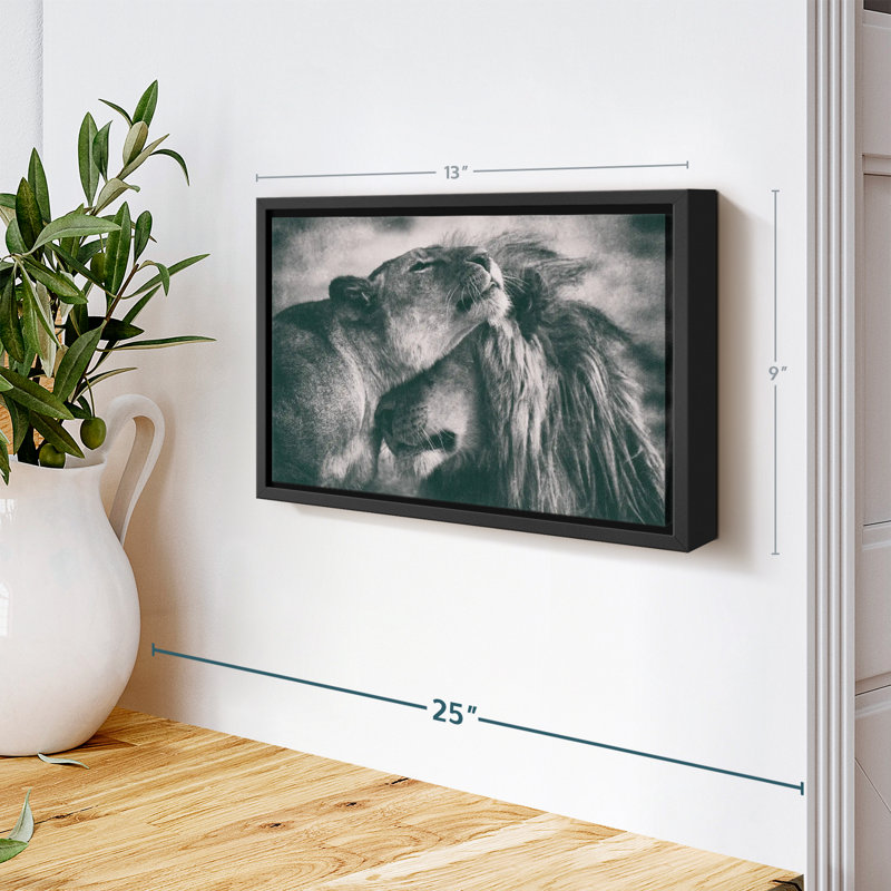Animal «Amour monochrome», H 9 po x l 13 po