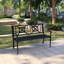 Banc de jardin en acier Huerres