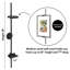  Cadre 24 po - Support mural - Support d'art et de photo avec pinces adaptatives pour différents profils de cadre - Idéal pour cadre 18 x 24 - Noir-1195253083
