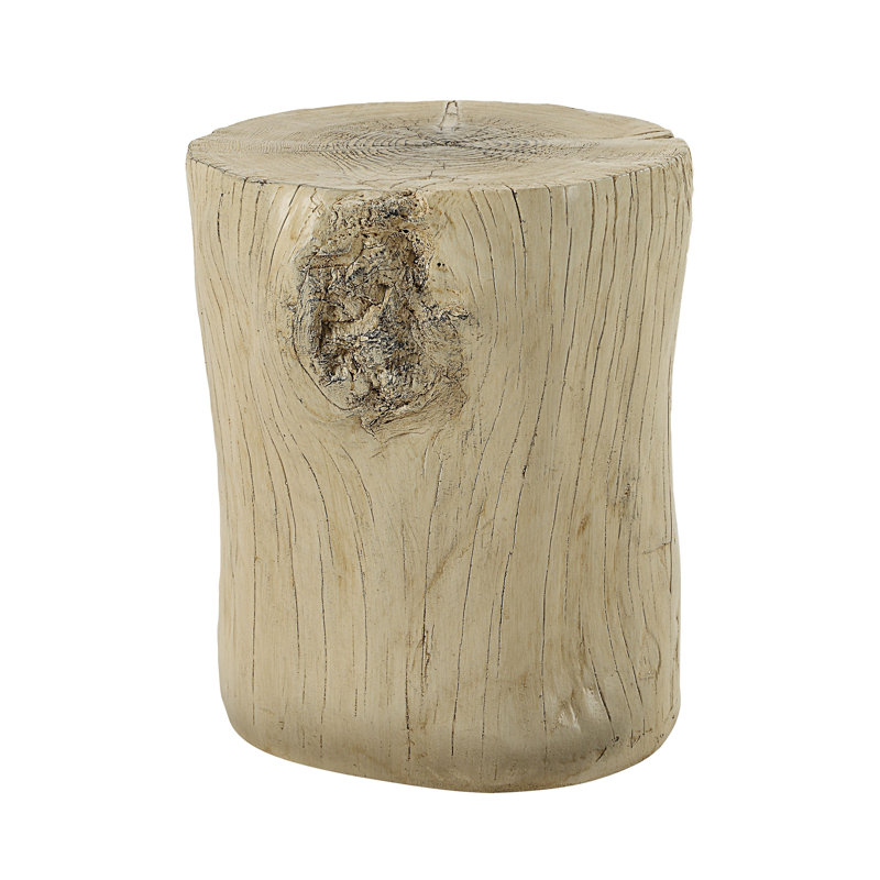 Gene Round Accent Table In Natural Brown