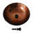Mocoloo 16"L x 16"W Brown Glass Bathroom Sink Tempered Glass Circle Artistic Bathroom Sink with Pop-up Drain-124049127-124049122