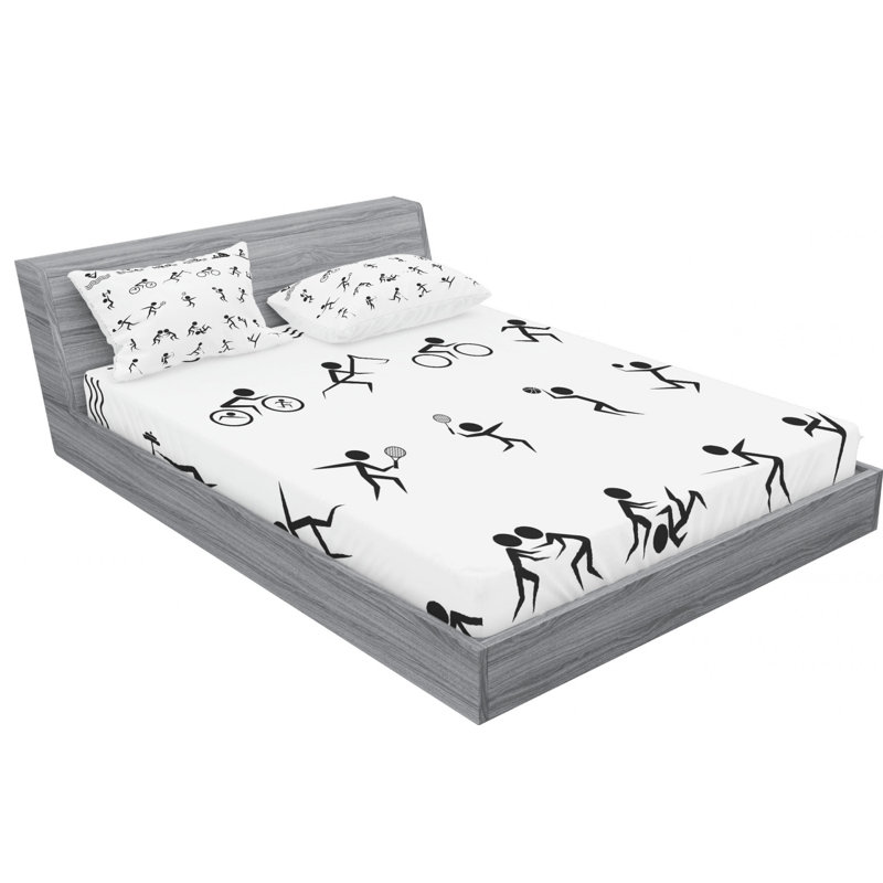 Microfiber Sheet Set, Full Sheet Set with Fitted Sheet