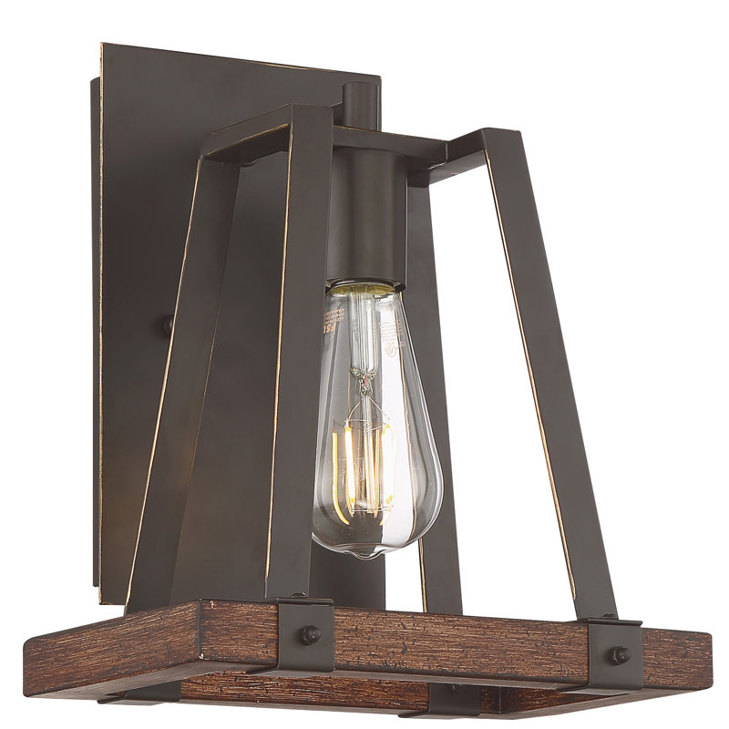 Bouck 1 - Light Dimmable Mahogany Bronze Wall Sconce, Mahogany Bronze