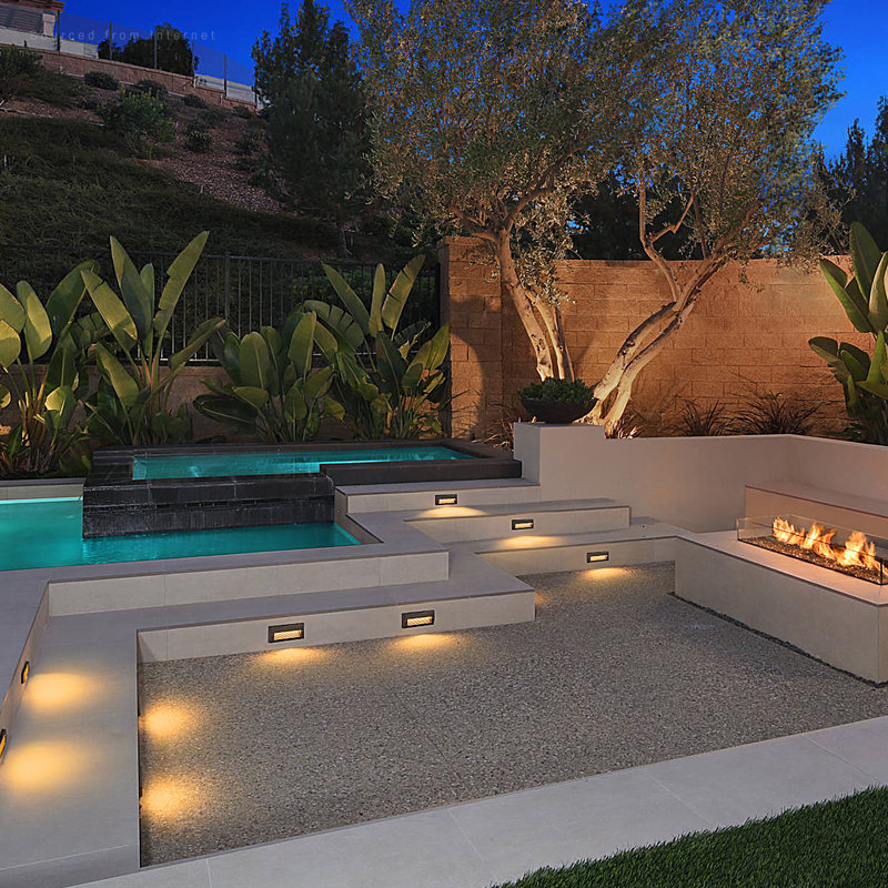 9" LED Landscape Lights IP65 for Step Deck Pathway Fence 3000K Warm White