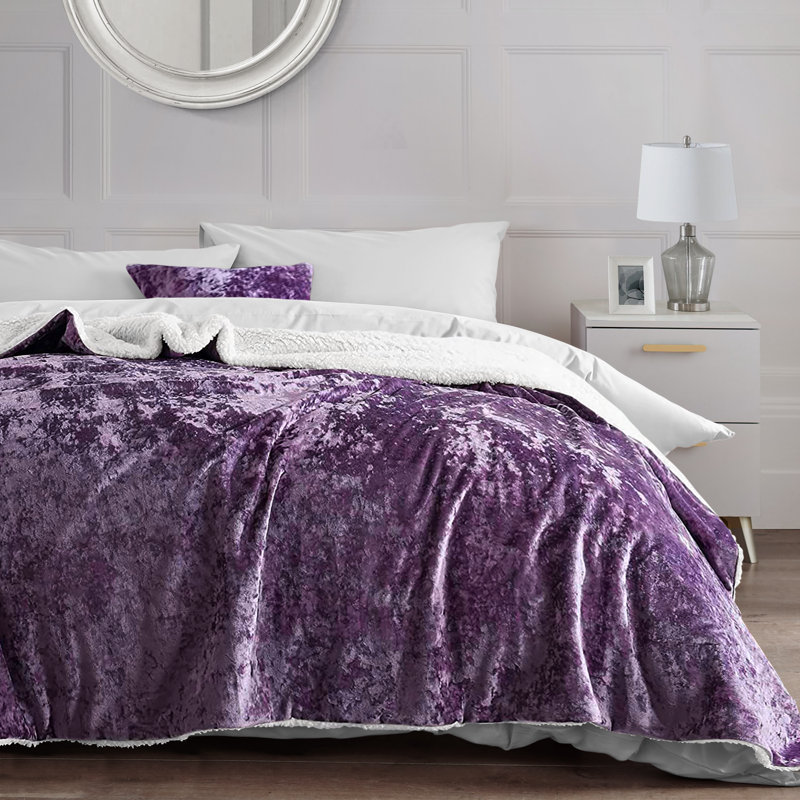 Episkopi Hand Woven Throw Blanket, Mauve
