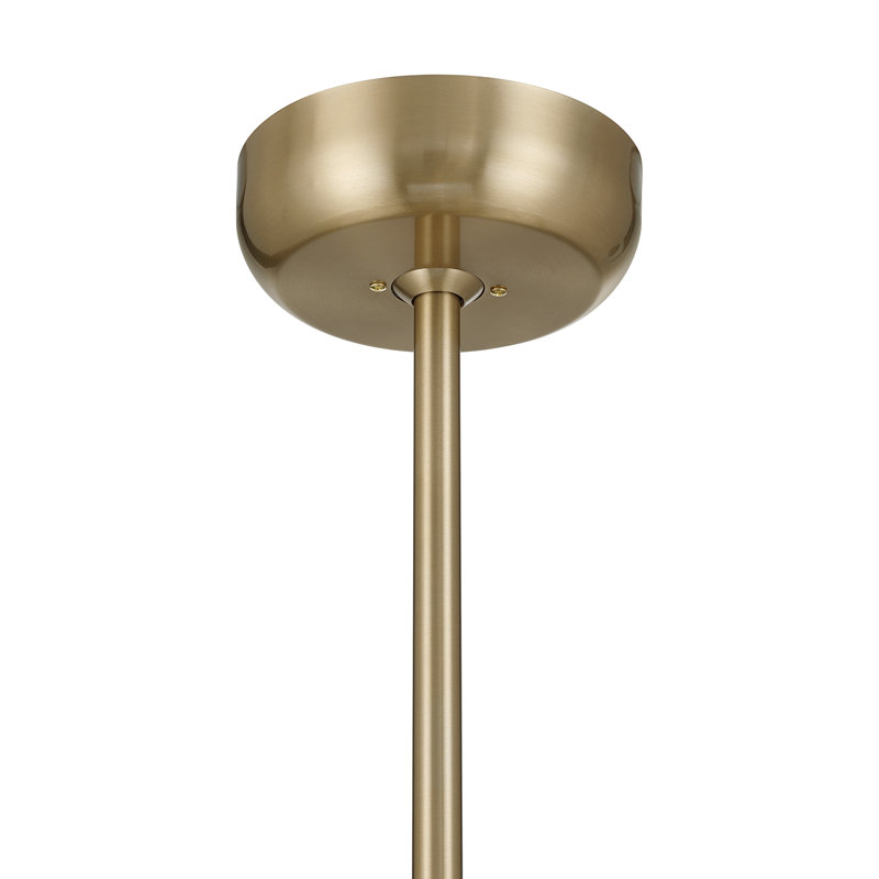 Ashton 5-Light Fan D'Lier in Noble Brass, Noble Brass