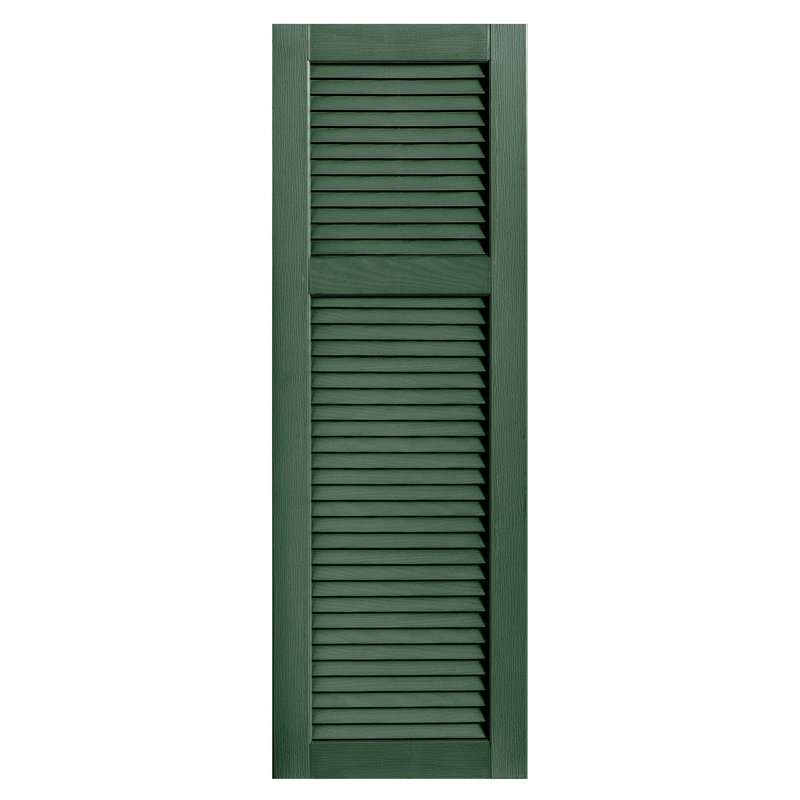 Paire de volets à persienne droite, Vert, 16 po, 73 po
