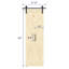 Porte pliante en pin massif avec ensemble de quincaillerie ROOMTETE - Porte intérieure pliante pré-assemblée-107245709-107245711