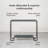 Selene Glass Top Metal Console Table