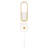 White LED Wall Sconce with Pull Chain Switch