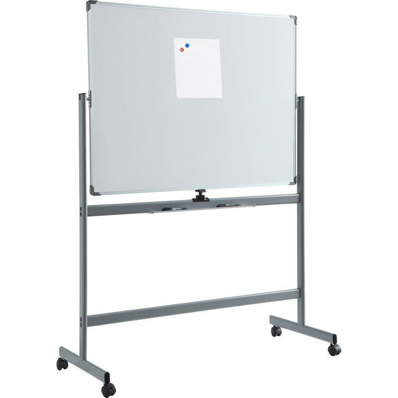 Lorell Yes Steel Freestanding Whiteboard, 76" X 75.75"