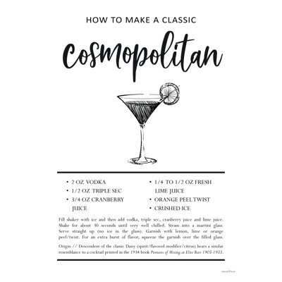 " Cosmopolitan " by Lettered & Lined