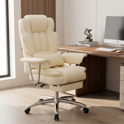 Fauteuil de bureau beige Big & Tall