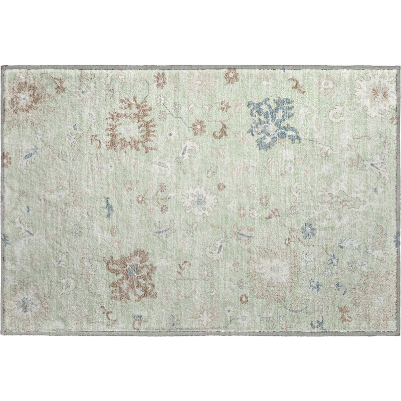 Premium Machine Washable Crestover AMF1854 Global Rug, Rectangle 1'8" x 2'6"