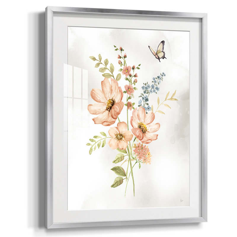 " Ocean Crush V ", White, Silver Framed Paper