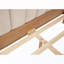 Grand lit en bois avec tête de lit tapissier