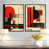 Black Floater Framed