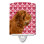 Éclairage pour nuit en céramique keeshond hearts love and valentines