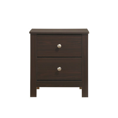 Ivyn 2-Drawer Nightstand in Espresso