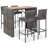 Ayliah Rectangular 4 - Person Bar Height Dining Set with Cushions-435581336