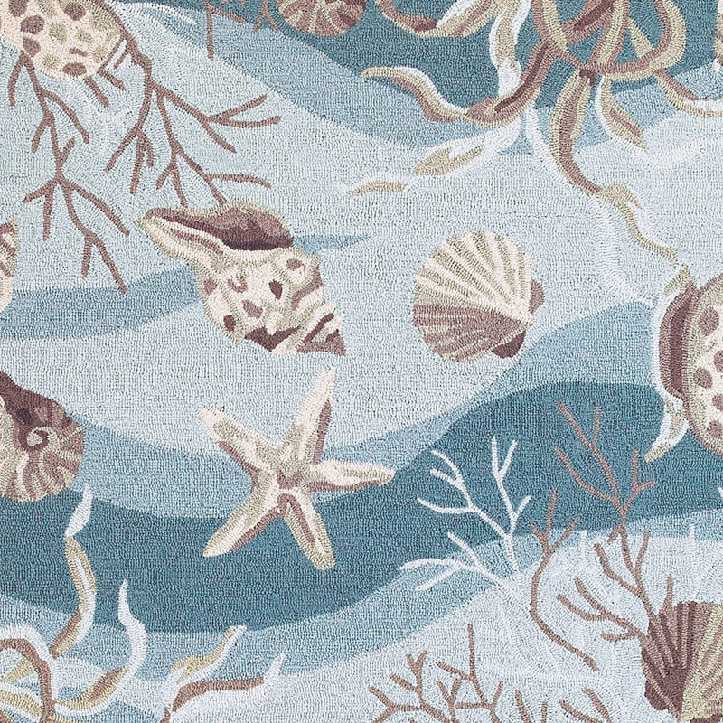 Seafoam Polyester Rug