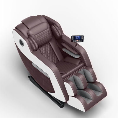 Fauteuil de massage ouvert, fauteuil inclinable Zero Gravity, chauffage des hanches, massage des pieds et système de massage à air pour le bureau à domicile, pour maman / papa