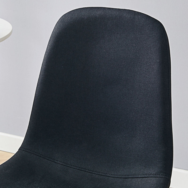 Upholstery Dining Chairs Set Of 4, Walnut, Black