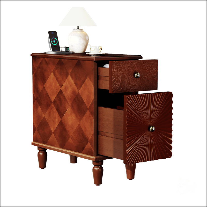 Table d'appoint 2 tiroirs