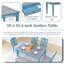Ensemble de table de salle à manger 6 pièces en bois, conception spéciale avec finition à deux tons, avec véritable tiroir et faux tiroirs, chaises et banc rembourrés, facile à assembler-1387315657-1387315668