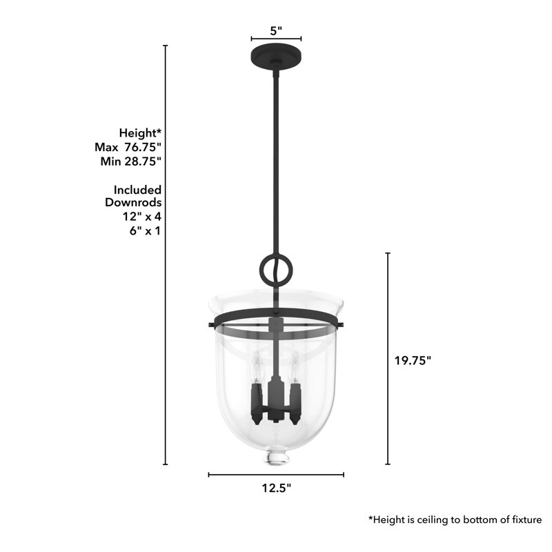 Belltown 4 - Light Urn Pendant, Natural Iron