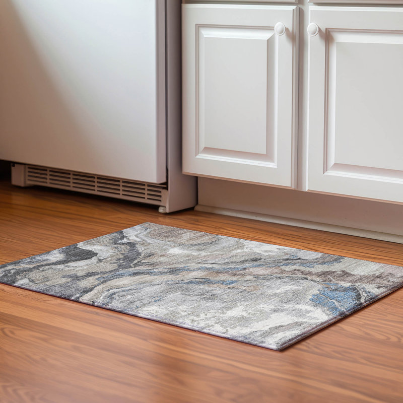Premium Machine Washable Jakiyra AMF1908 Abstract Rug, Rectangle 1'8" x 2'6"