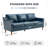 Azriah 80.31'' Faux Leather Square Arm Sofa-1610690201