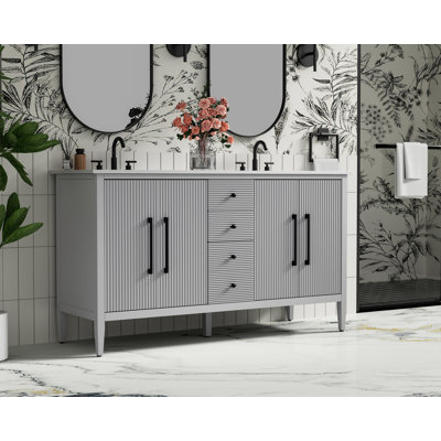Meuble-lavabo double 60 po