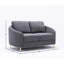 Causeuse en lin gris yuina