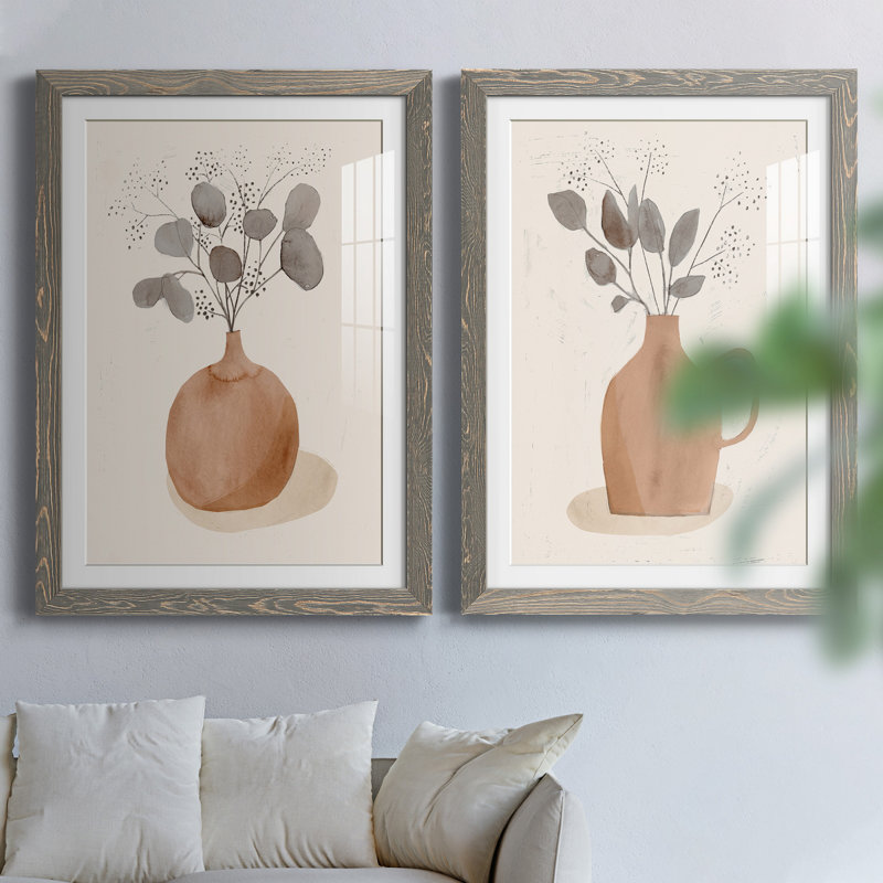 Impression encadrée de qualité supérieure - prête à être accrochée, H 37,5 po x l 55 po x P 1,5 po, Cadre en papier gris