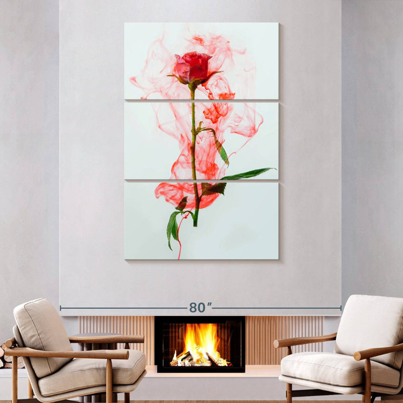 Harnek Rose sous l'eau, H 74 po x l 48 po
