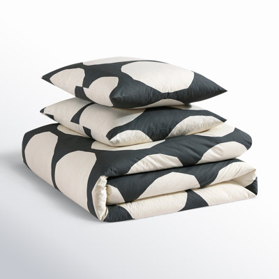 Marimekko Kivet Grey Cotton Duvet Cover Set