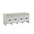 Berci Beige Fabric & White Finish Bench W/Storage