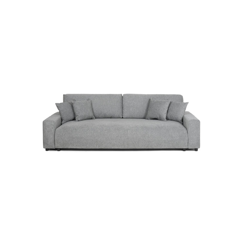 4 Seater Sofa Bed, Light Grey