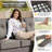 Fiorillo 4-Piece Wicker Rattan Patio Conversation Set With Rectangle Fire Pit Table And Swivel Chairs-1840243185