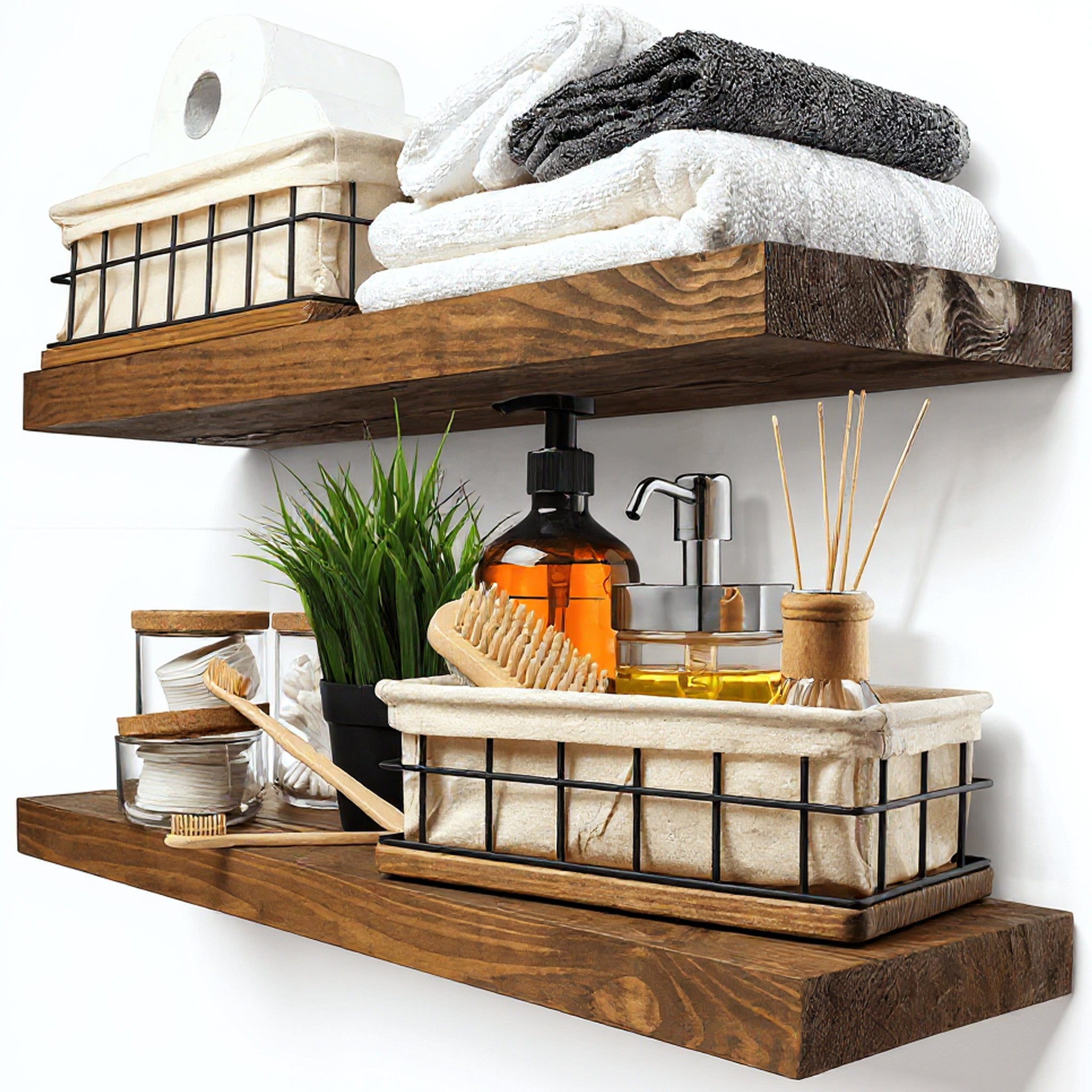 Baobab Workshop Solid Wood Floating Shelves, Wooden Shelves for Wall & Reviews | Wayfair