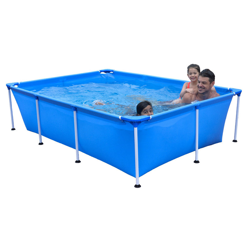 Plastic Rectangle Frame Set Pool 26'' H x 72'' W x 102'' L