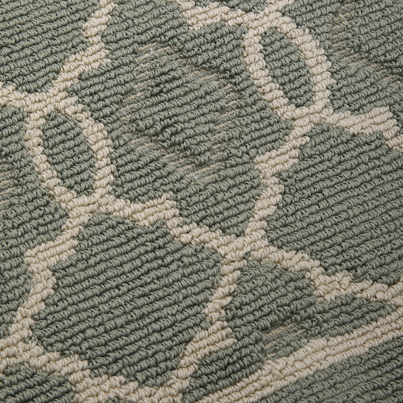Connier Gingham Area Rug, Green