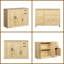 Buffet moderne en chêne avec 2 portes et 2 tiroirs, armoire de rangement pour hall d'entrée, console de salle à manger de 43,3 pouces-31700757