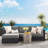 Modway Tahoe Outdoor Patio Powder-Coated Aluminum 2-Piece Right-Facing Chaise Sectional Sofa Set-95616618-95616620
